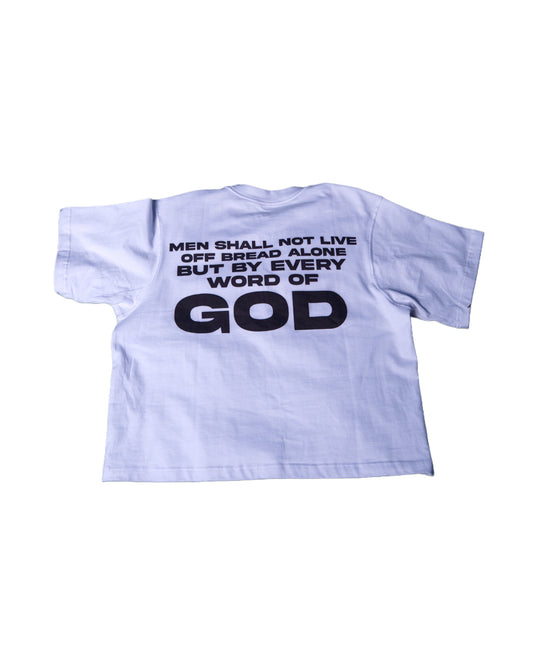 WHITE "READ YO BIBLE" TEE