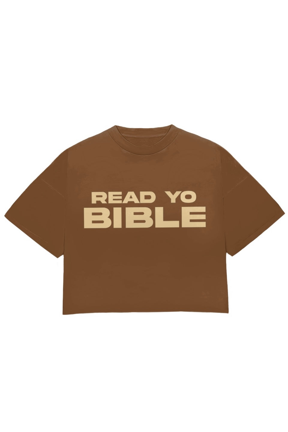 BROWN "READ YO BIBLE" TEE