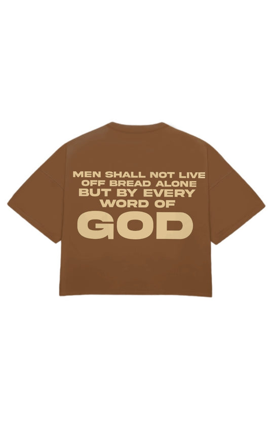 BROWN "READ YO BIBLE" TEE