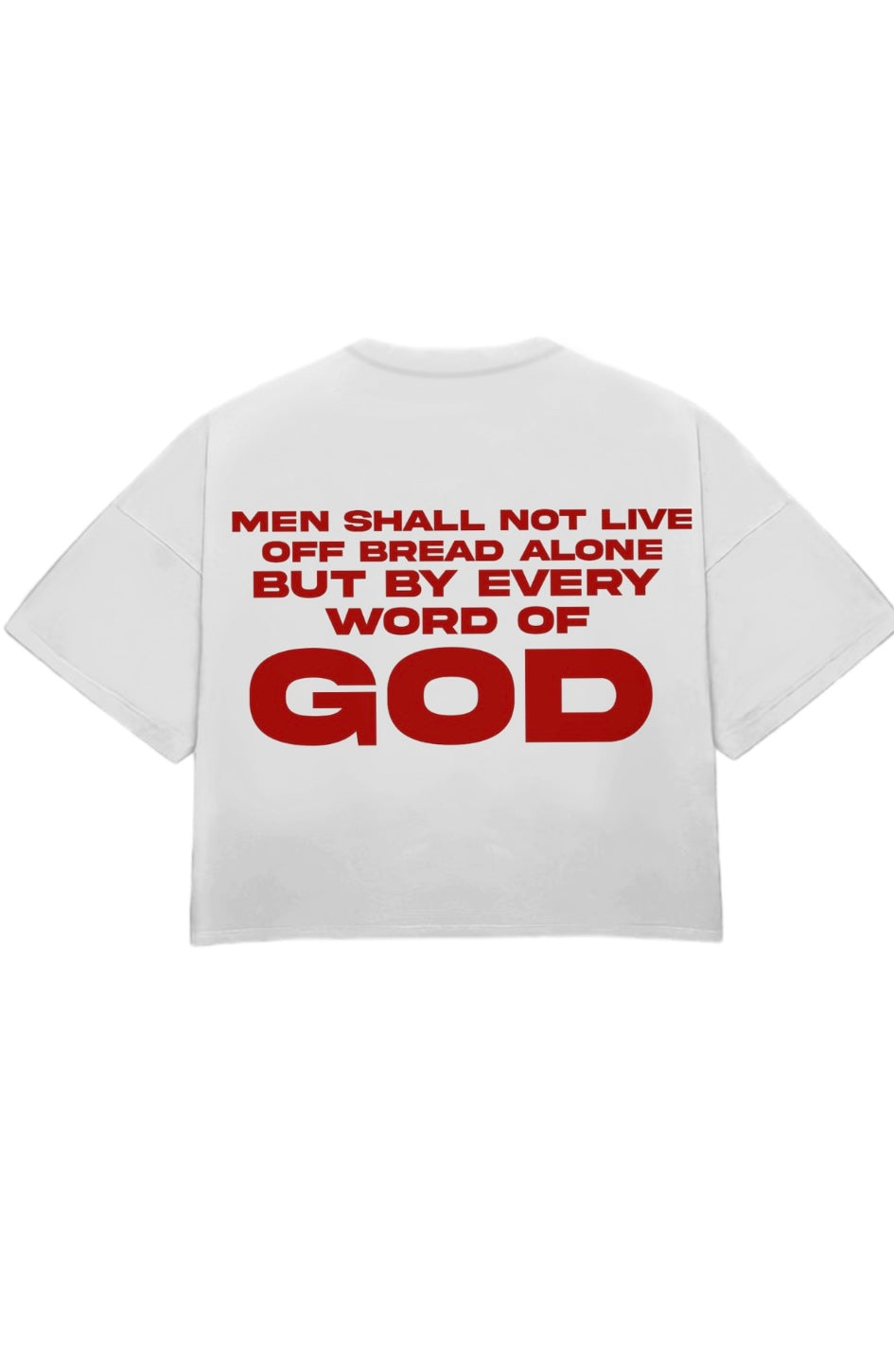 WHITE/RED "READ YO BIBLE" TEE
