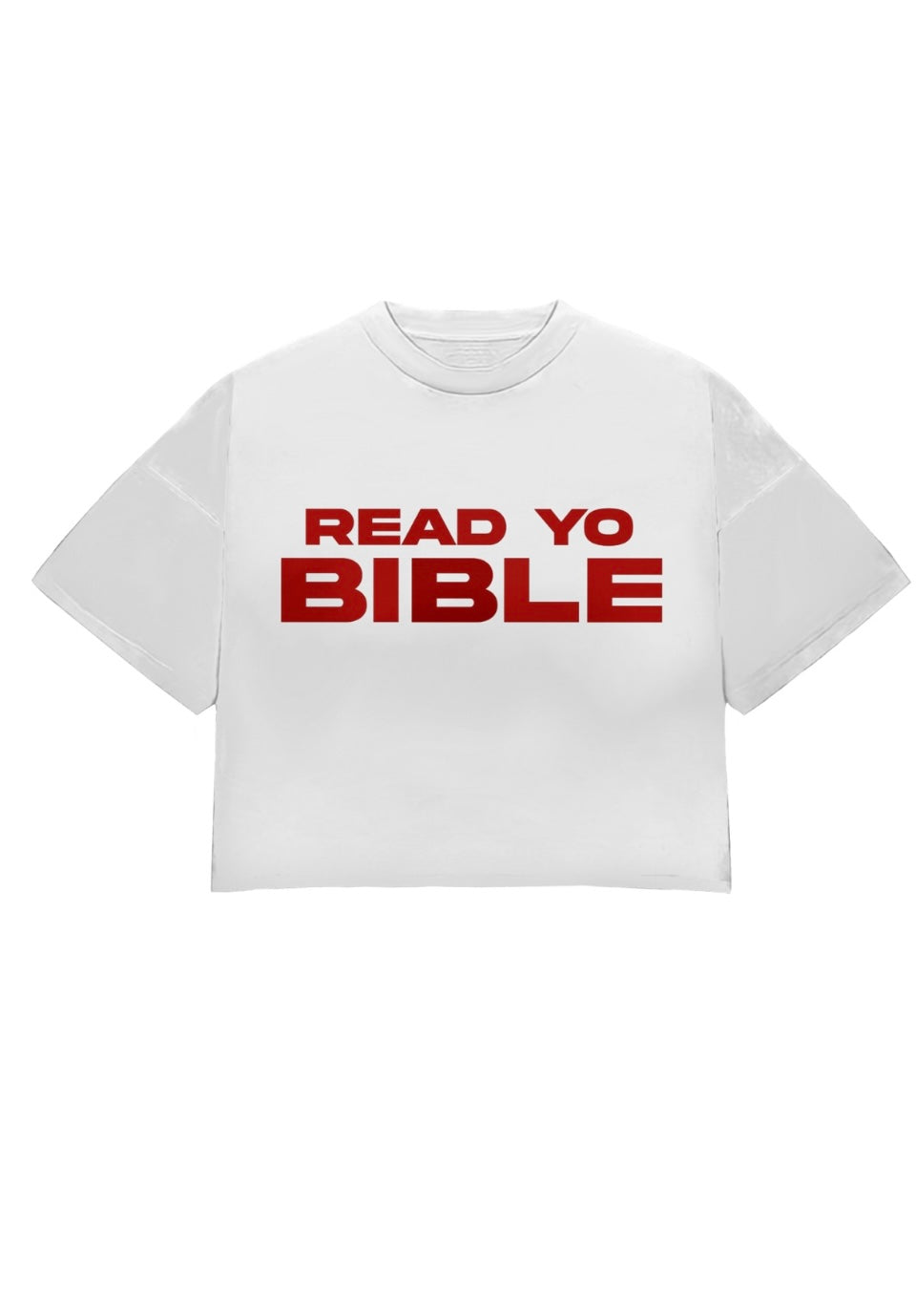 WHITE/RED "READ YO BIBLE" TEE