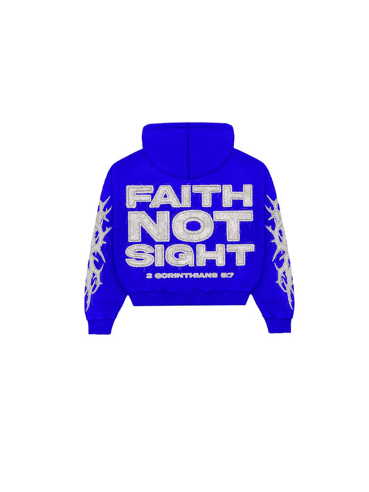 Blue "Faith Not Sight" Zipup