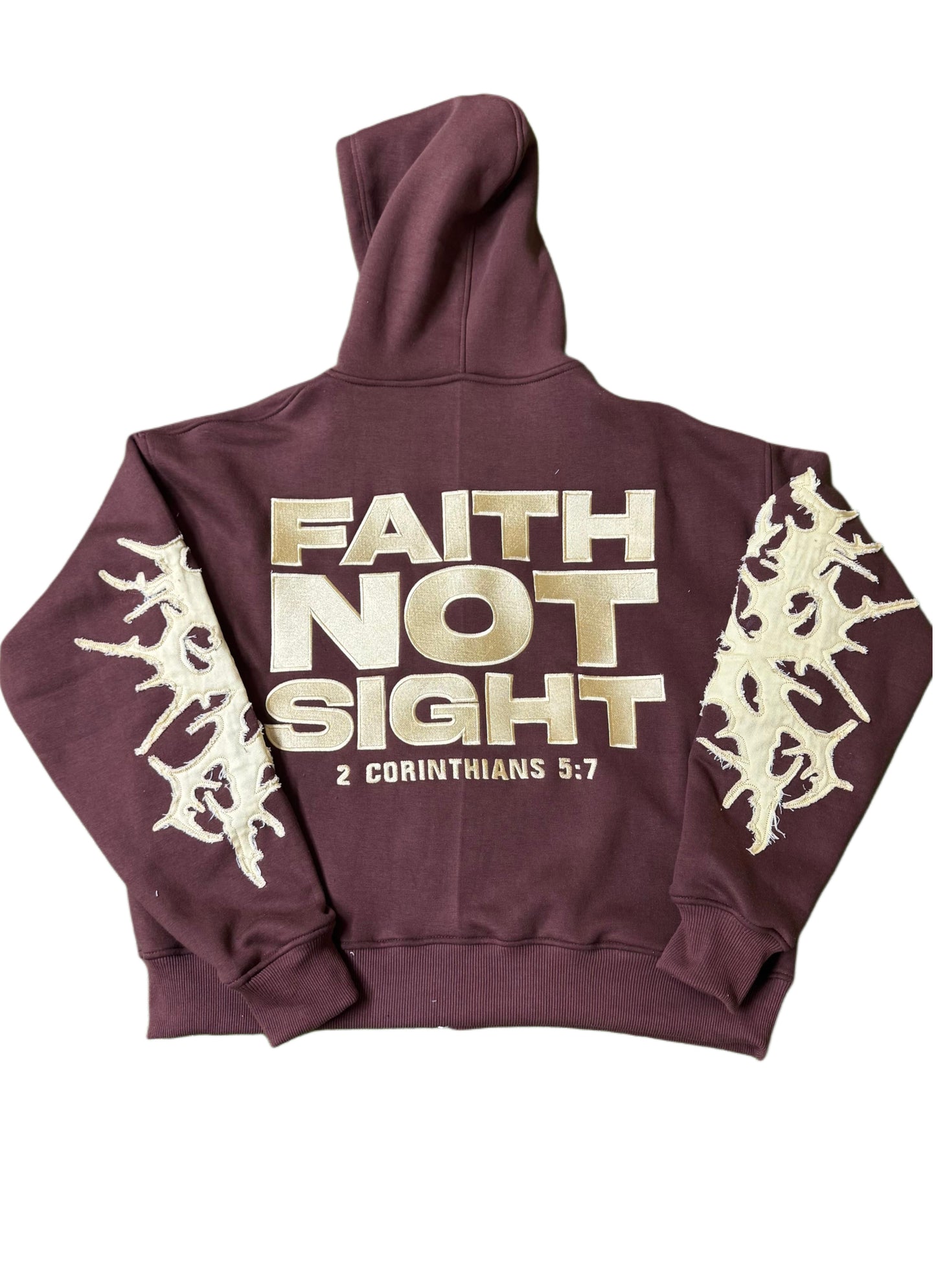 Brown “Faith Not Sight” Zipup
