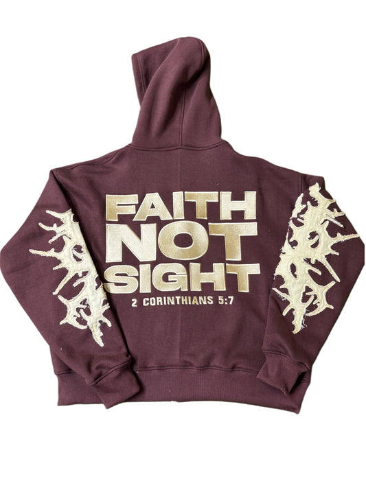 Brown “Faith Not Sight” Zipup