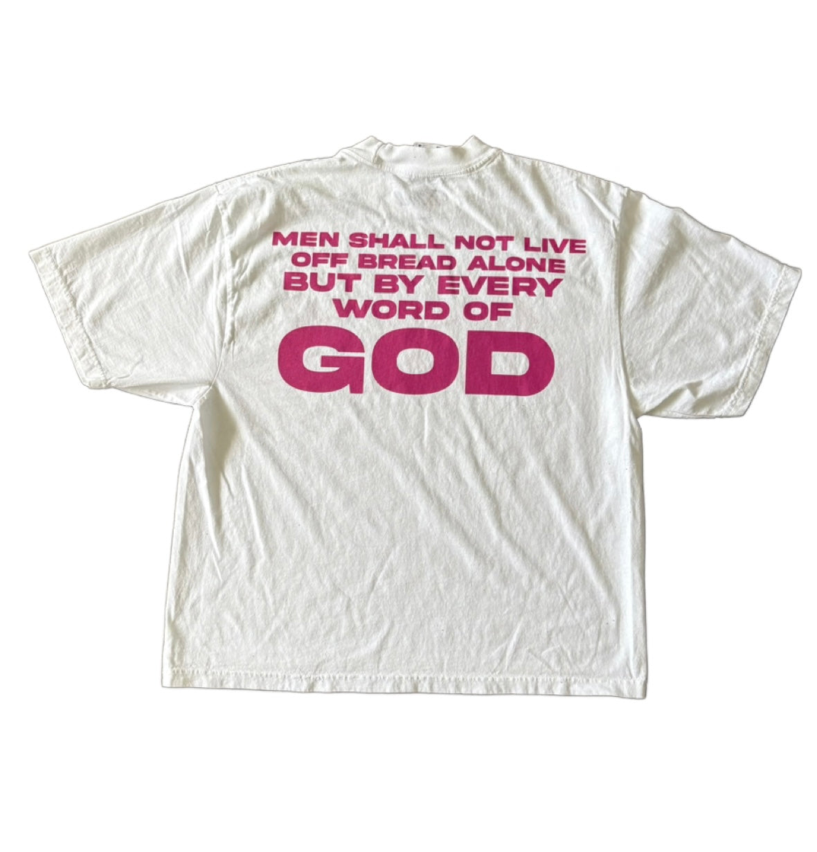 White/Pink Read Yo Bible Tee