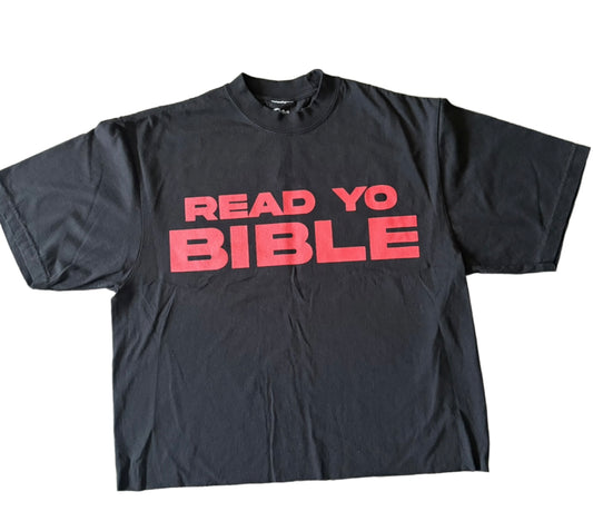 Black/Red Read Yo Bible Tee