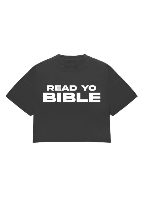 GREY “READ YO BIBLE” TEE