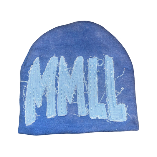 Blue on Blue "MMLL" Beanie