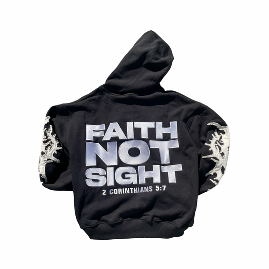 Black "Faith Not Sight" Zipup