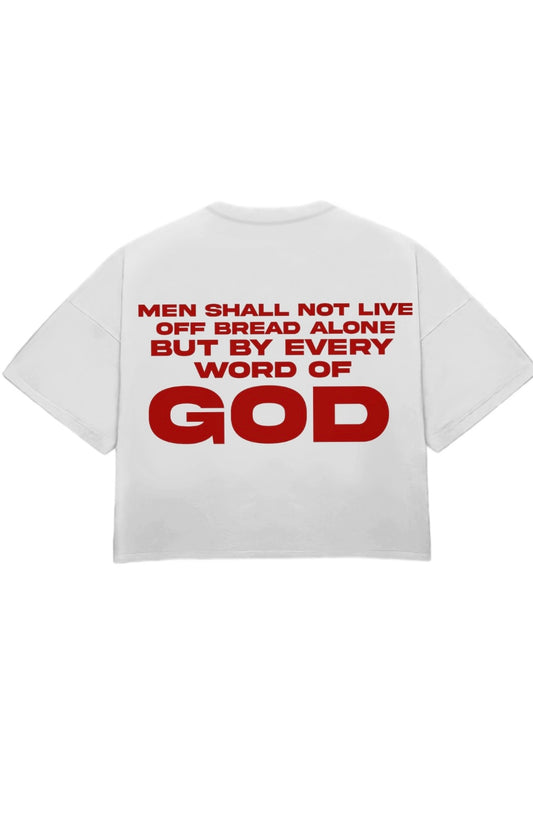 WHITE/RED "READ YO BIBLE" TEE